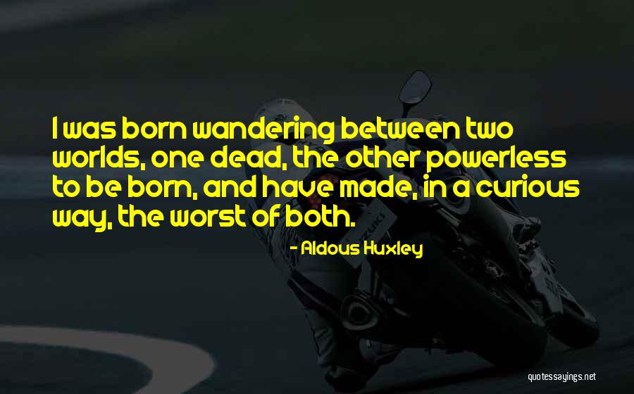 Between Two Worlds Quotes By Aldous Huxley