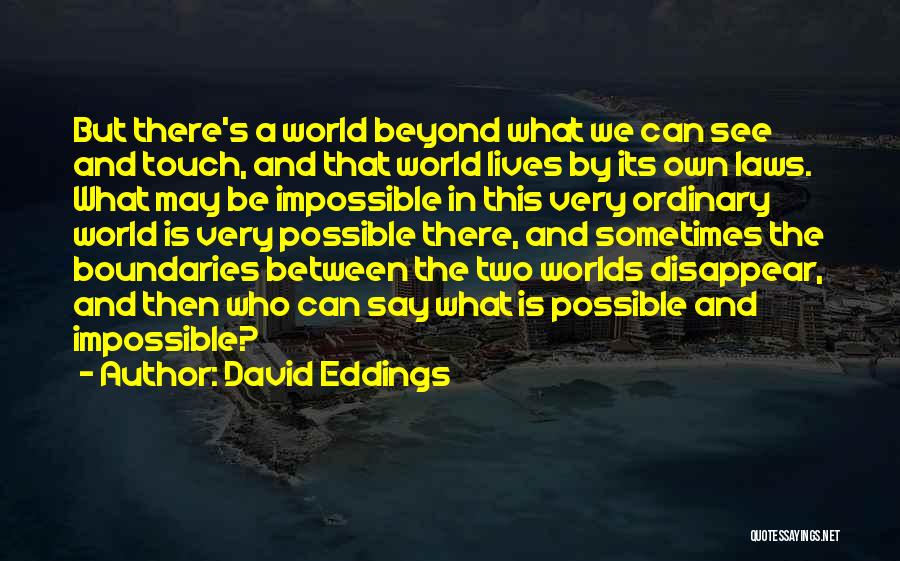 Between Two Worlds Quotes By David Eddings