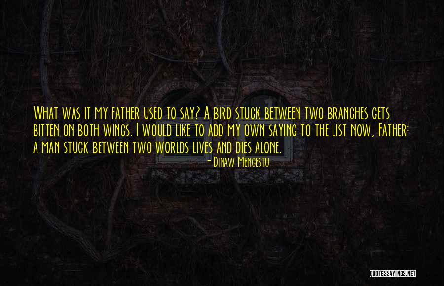 Between Two Worlds Quotes By Dinaw Mengestu Between Two Worlds Quotes By Dinaw Mengestu