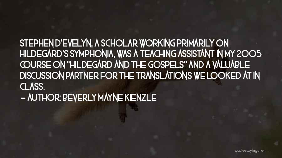 Beverly Mayne Kienzle Quotes 1786145