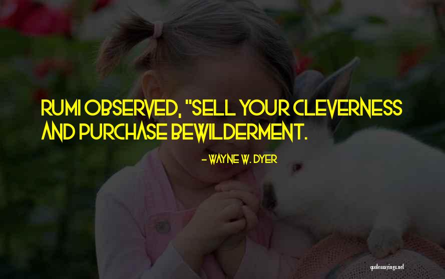 Bewilderment Quotes By Wayne W. Dyer
