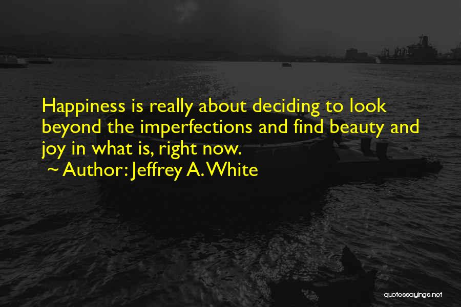 Beyond Imperfections Quotes By Jeffrey A. White