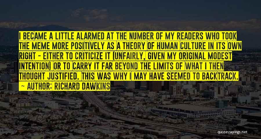 Beyond My Limits Quotes By Richard Dawkins