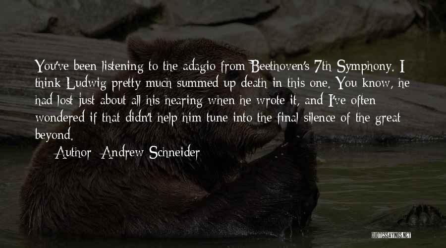 Beyond You Quotes By Andrew Schneider