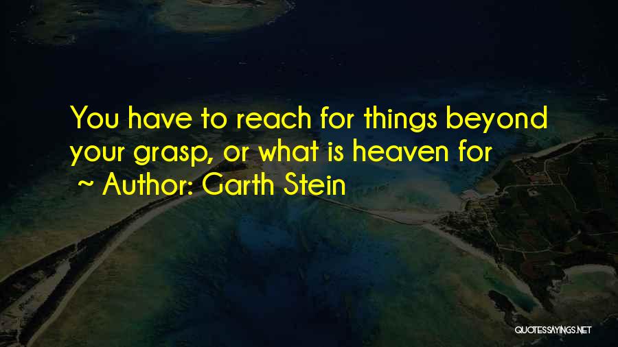 Beyond Your Reach Quotes By Garth Stein