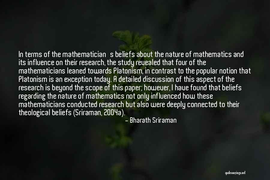 Bharath Sriraman Quotes 2183004