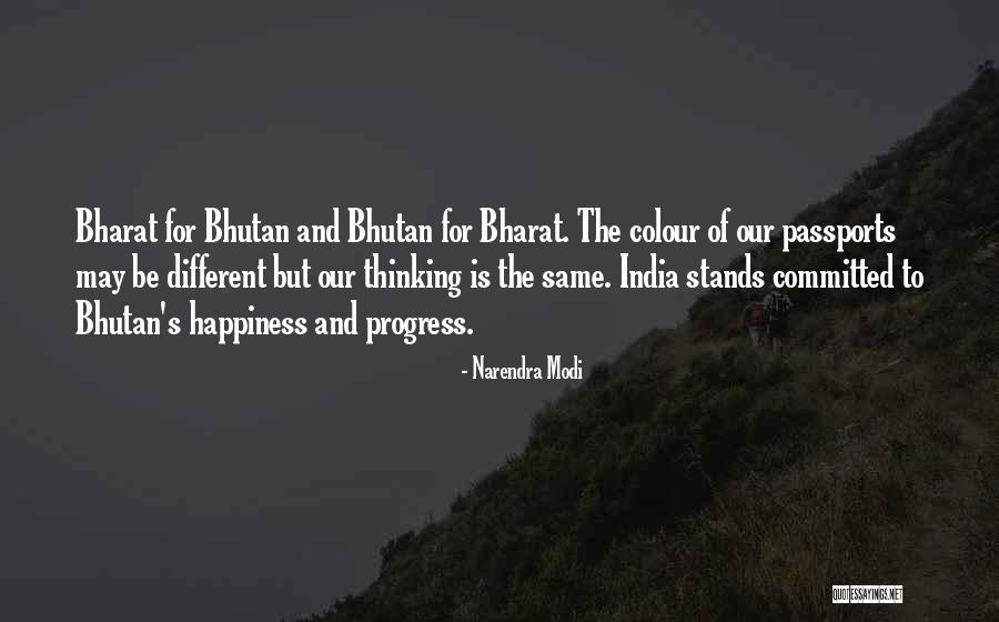 Bhutan Happiness Quotes By Narendra Modi