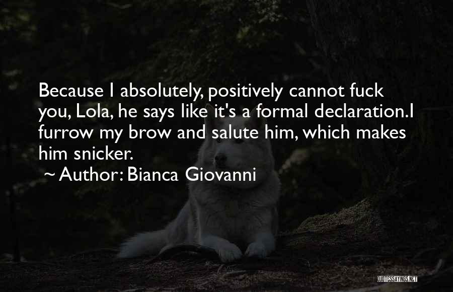 Bianca Quotes By Bianca Giovanni