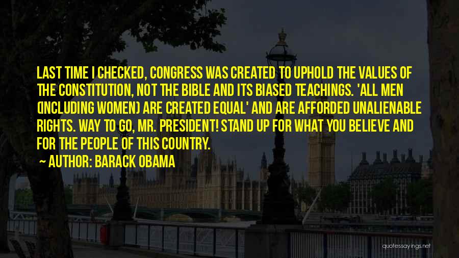 Biased Quotes By Barack Obama