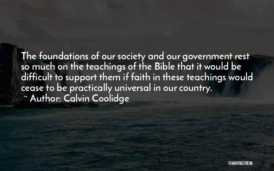 Bible And Faith Quotes By Calvin Coolidge