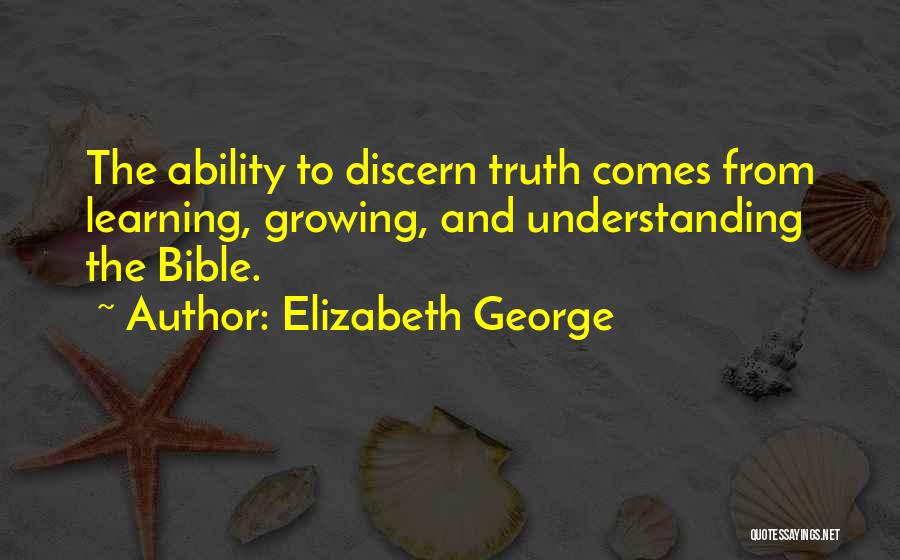 Bible And Faith Quotes By Elizabeth George