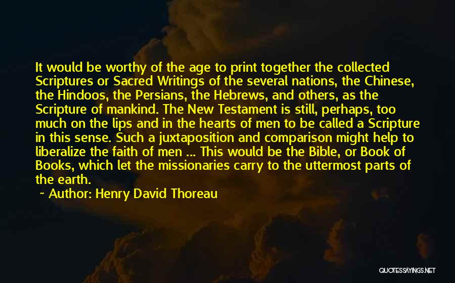 Bible And Faith Quotes By Henry David Thoreau