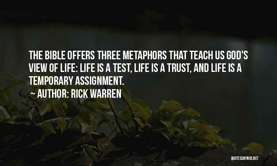 Bible And Life Quotes By Rick Warren