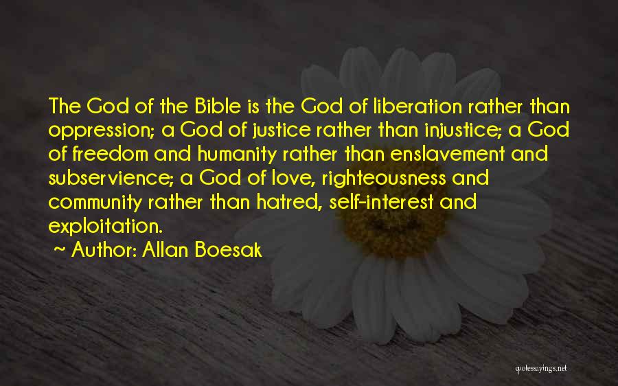 Bible And Love Quotes By Allan Boesak