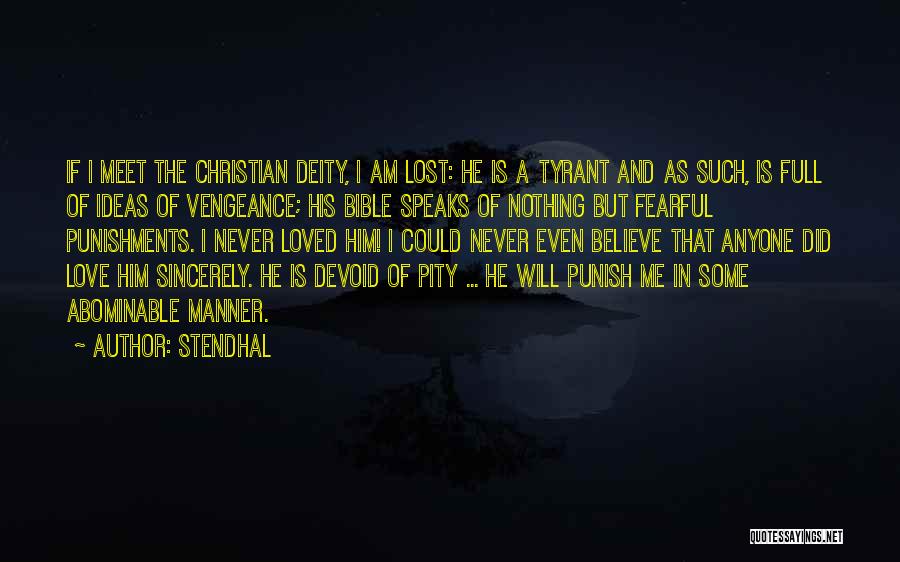 Bible And Love Quotes By Stendhal