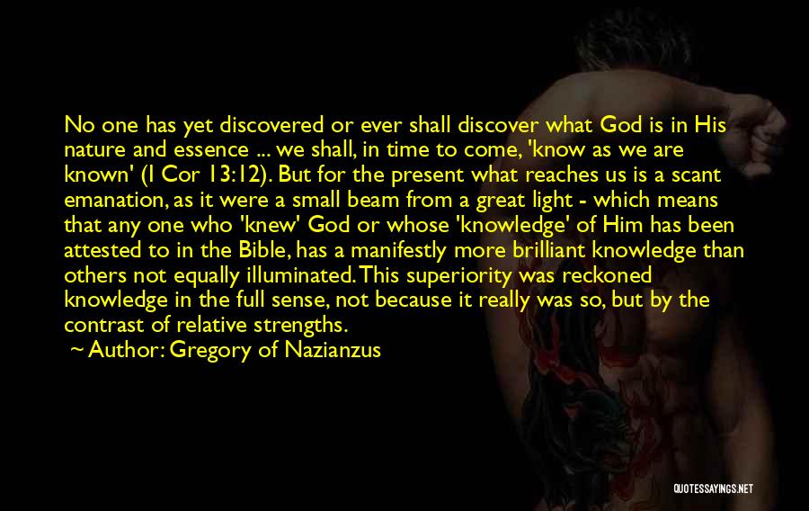 Bible And Nature Quotes By Gregory Of Nazianzus