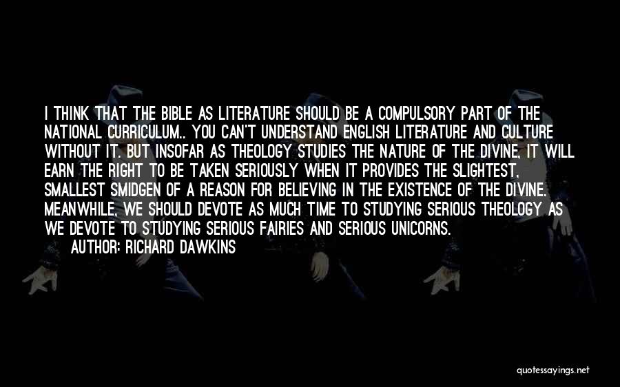 Bible And Nature Quotes By Richard Dawkins