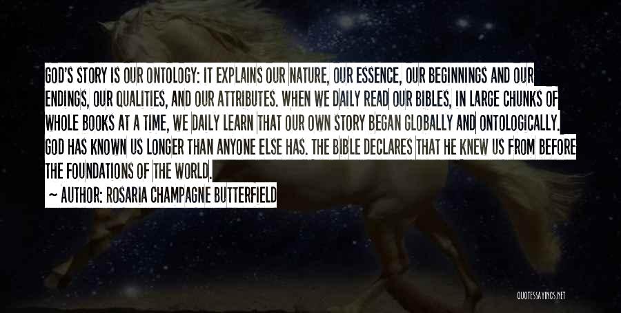 Bible And Nature Quotes By Rosaria Champagne Butterfield