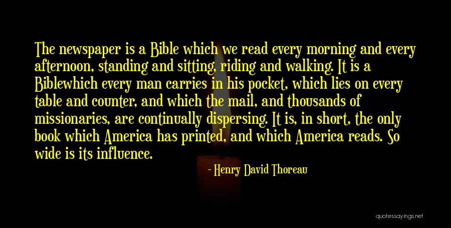 Bible And Quotes By Henry David Thoreau