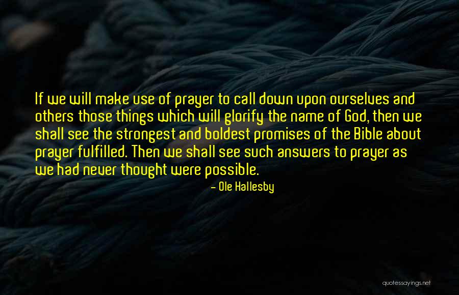 Bible And Quotes By Ole Hallesby