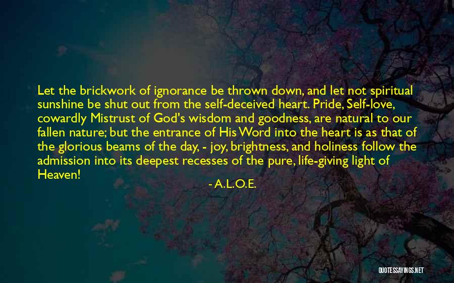 Bible And Wisdom Quotes By A.L.O.E.