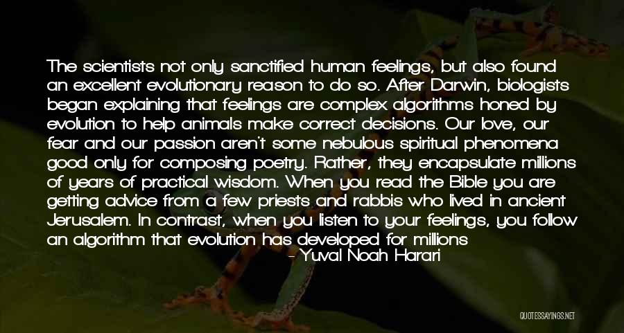 Bible And Wisdom Quotes By Yuval Noah Harari