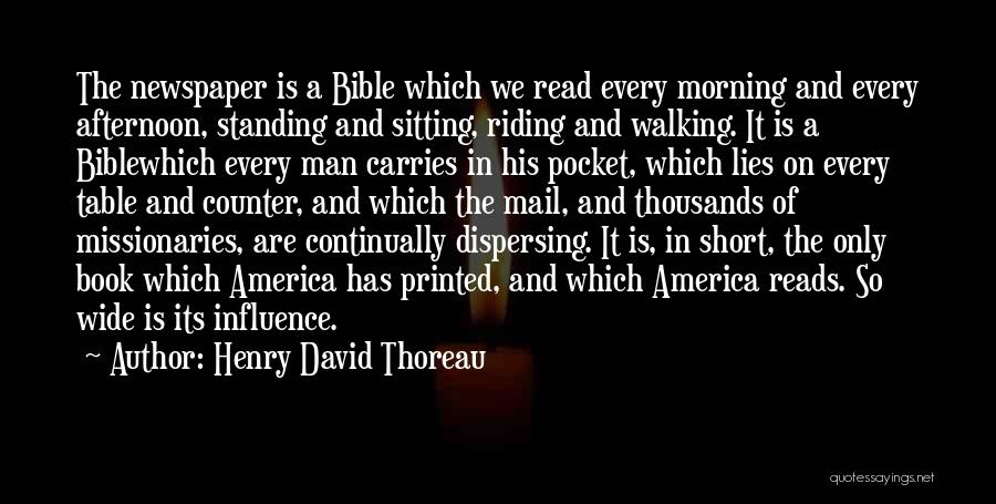 Bible Counter Quotes By Henry David Thoreau