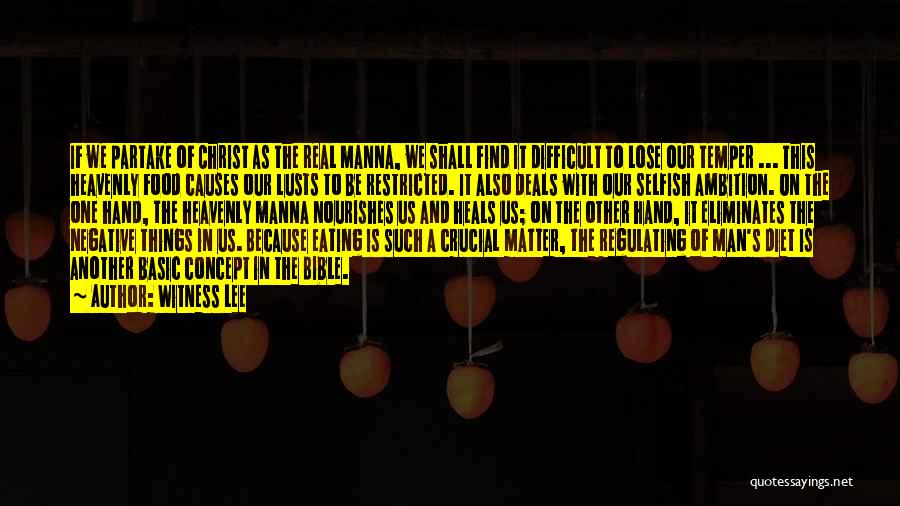 Bible Food Quotes By Witness Lee Bible Food Quotes By Witness Lee