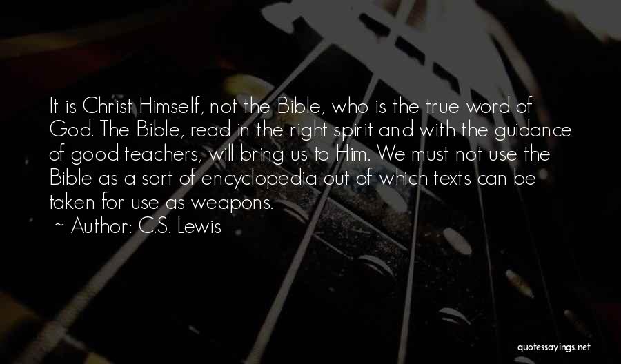 Bible God Is Good Quotes By C.S. Lewis