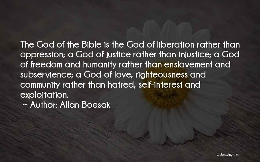 Bible God Love Quotes By Allan Boesak