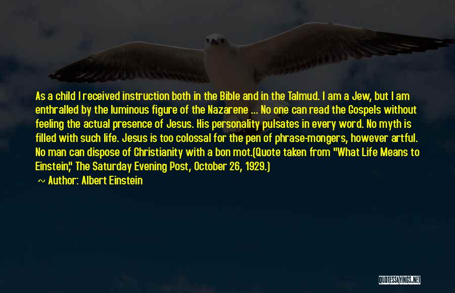 Bible Gospels Quotes By Albert Einstein