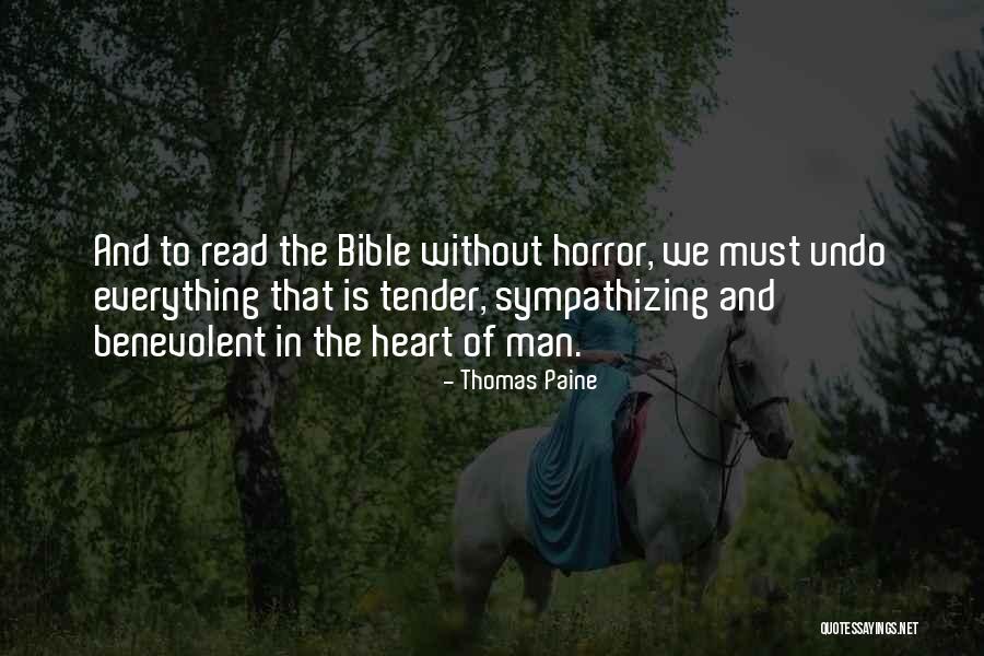 Bible Horror Quotes By Thomas Paine