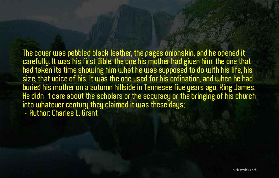 Bible In The Bible Quotes By Charles L. Grant