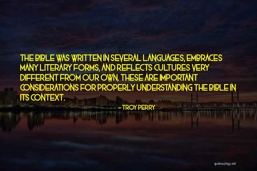 Bible In The Bible Quotes By Troy Perry Bible In The Bible Quotes By Troy Perry
