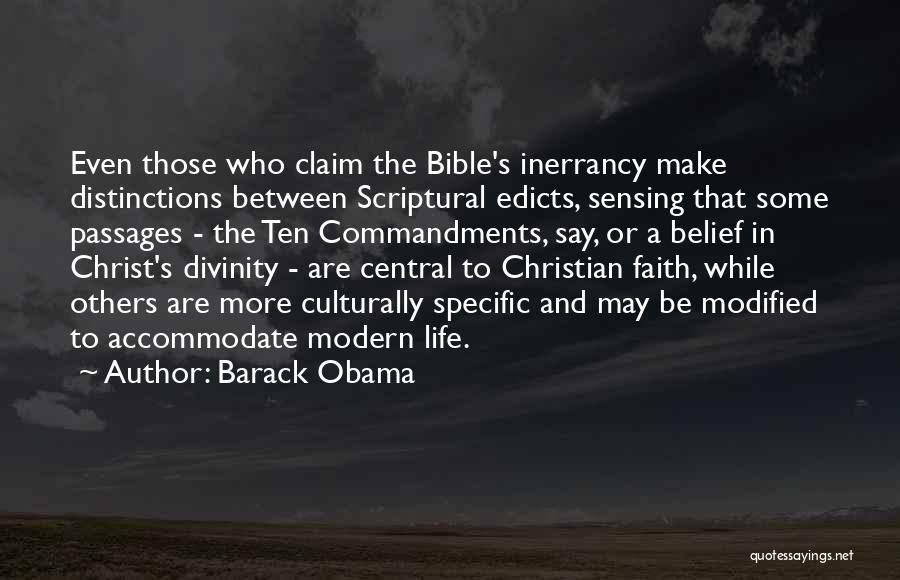 Bible Inerrancy Quotes By Barack Obama