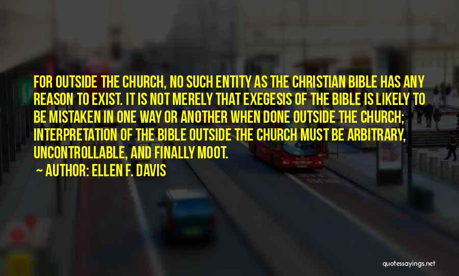 Bible Interpretation Quotes By Ellen F. Davis