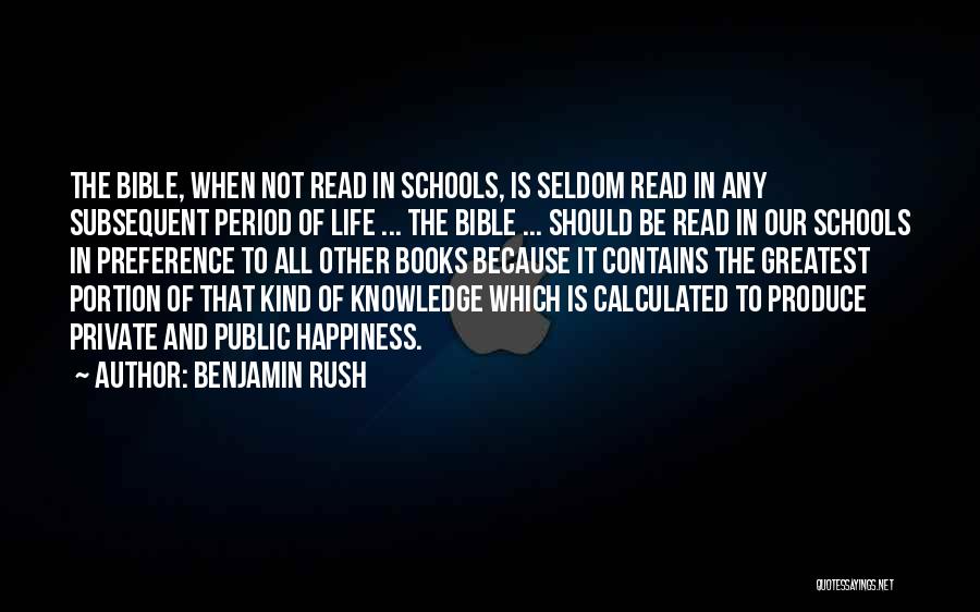 Bible Knowledge Quotes By Benjamin Rush