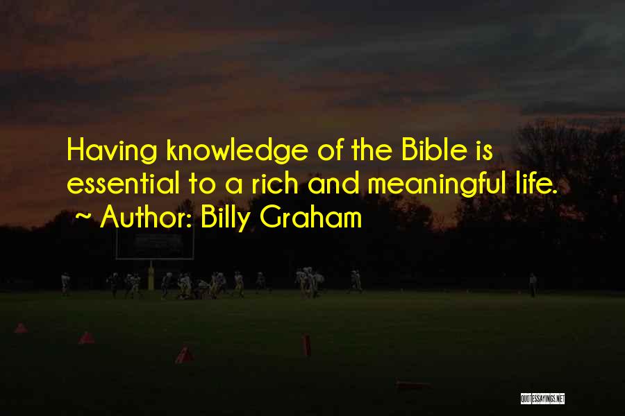 Bible Knowledge Quotes By Billy Graham