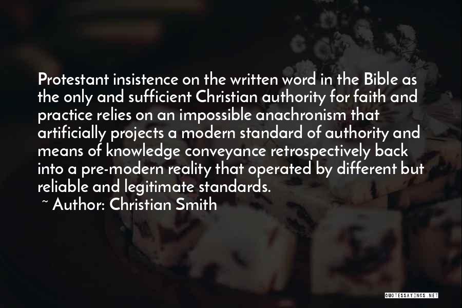 Bible Knowledge Quotes By Christian Smith