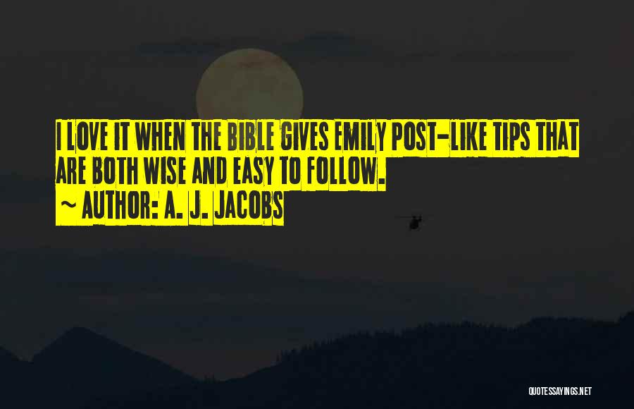 Bible Love Quotes By A. J. Jacobs