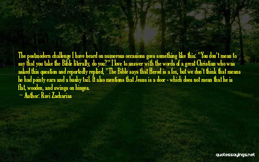 Bible Love Quotes By Ravi Zacharias