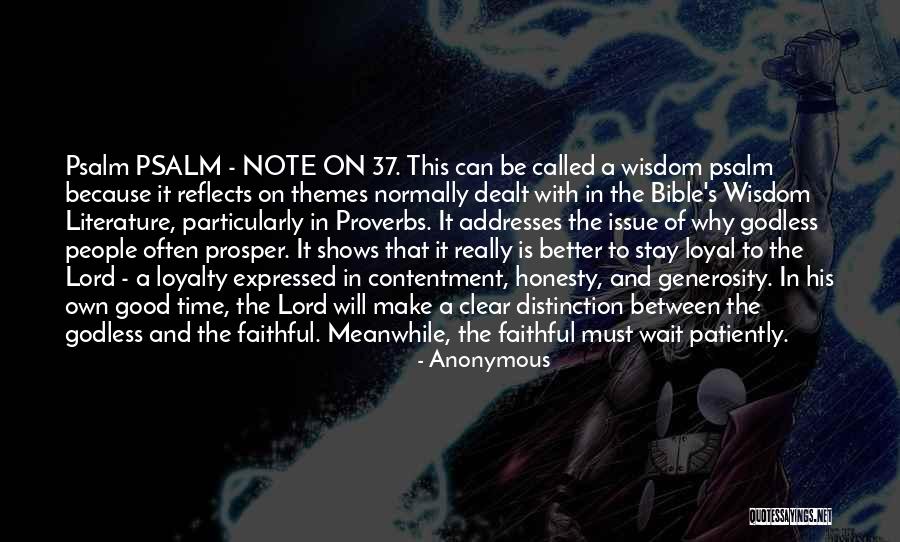Bible Loyalty Quotes By Anonymous Bible Loyalty Quotes By Anonymous