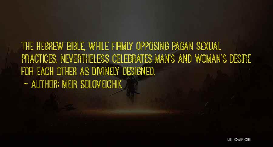 Bible Man And Woman Quotes By Meir Soloveichik