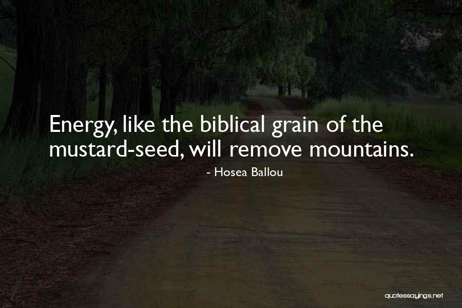 Bible Mustard Seed Quotes By Hosea Ballou Bible Mustard Seed Quotes By Hosea Ballou