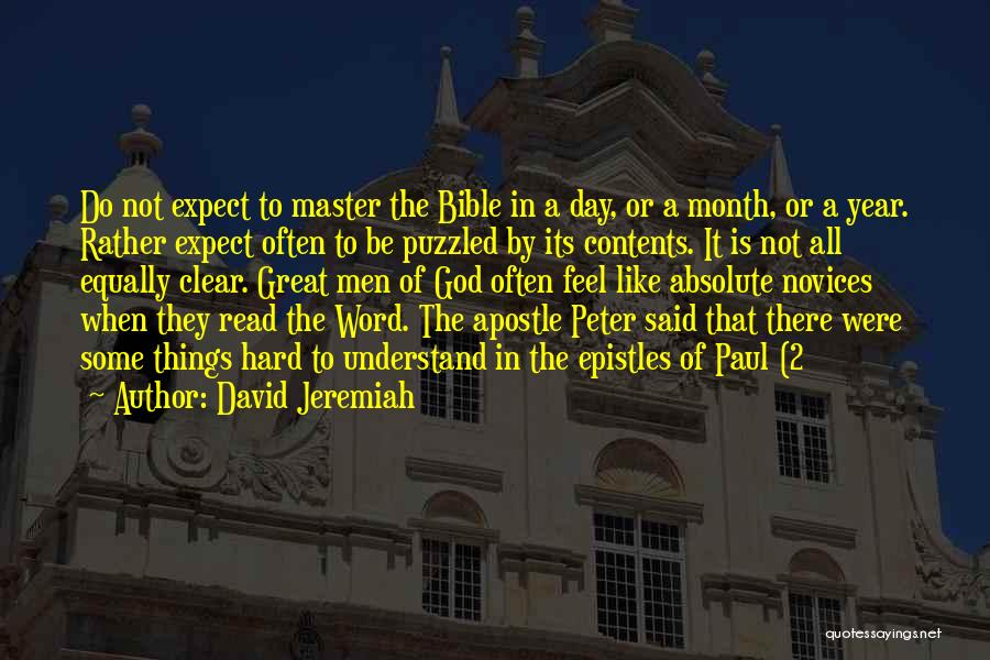 Bible Paul Quotes By David Jeremiah