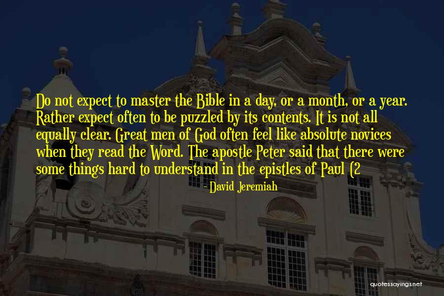 Bible Paul Quotes By David Jeremiah