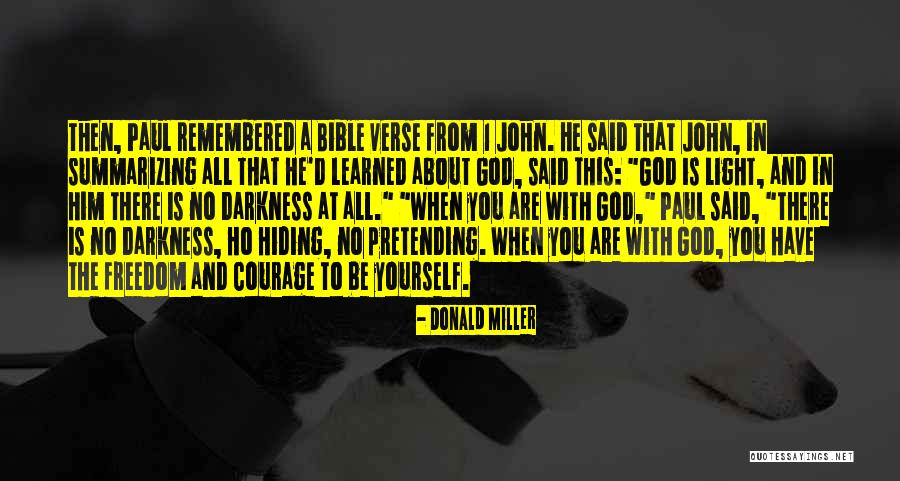 Bible Paul Quotes By Donald Miller