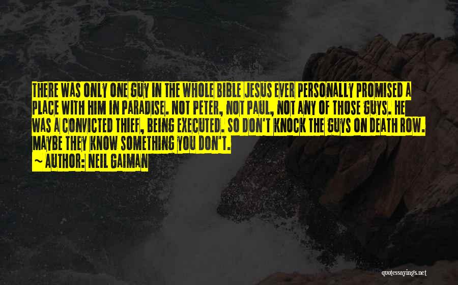 Bible Paul Quotes By Neil Gaiman