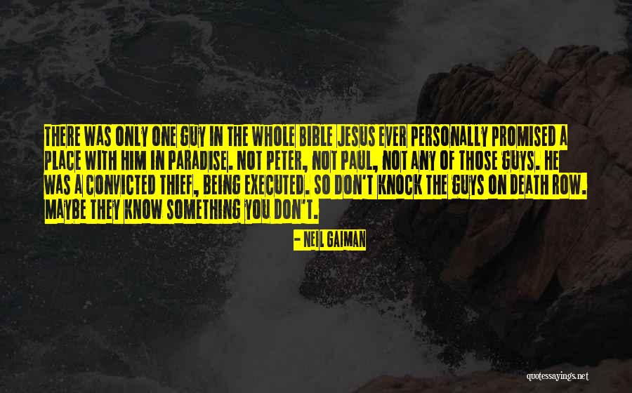 Bible Paul Quotes By Neil Gaiman