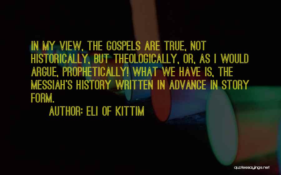 Bible Prophecy Quotes By Eli Of Kittim